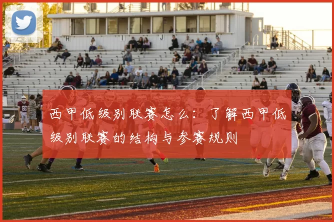 西甲低级别联赛怎么:了解西甲低级别联赛的结构与参赛规则