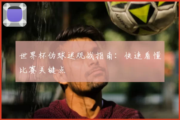 世界杯伪球迷观战指南：快速看懂比赛关键点