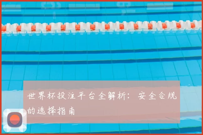世界杯投注平台全解析：安全合规的选择指南