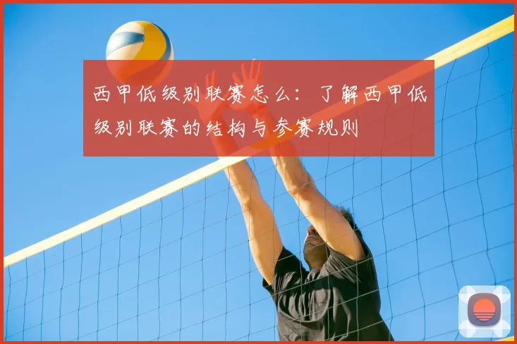 西甲低级别联赛怎么:了解西甲低级别联赛的结构与参赛规则